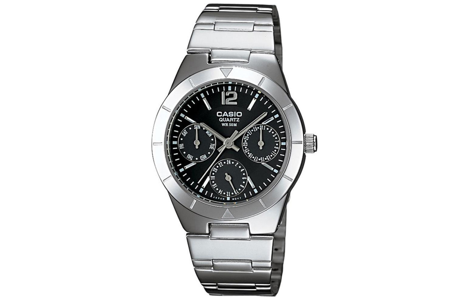 

CASIO Часы Women's Standard Series 34mm Black Watch LTP-2069D-1A, Black Dial