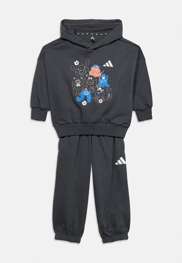 Детский спортивный костюм унисекс tiro set Adidas Performance, Grey/White — фото 3