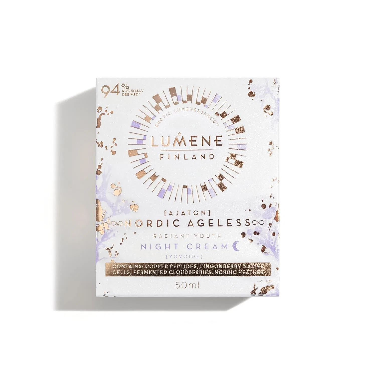 Крем для лица Lumene — Ночной Nordic Ageless [Ajaton] Radiant Youth, 50 мл — фото 2