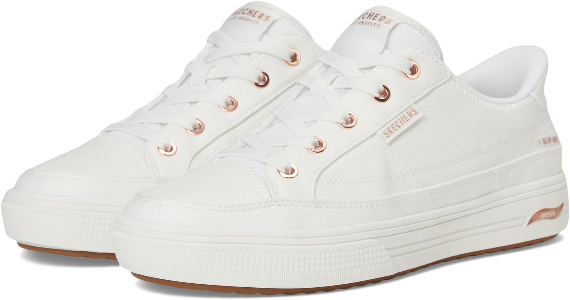 Кроссовки SKECHERS Arch Fit Arcade-See Ya There Hands-Free Slip-Ins, белый