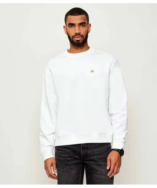 

Толстовка Regular fit Calvin Klein Jeans, белый