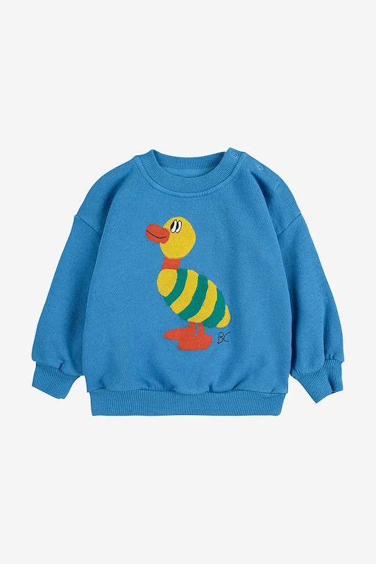 

Хлопковая толстовка для малышей Striped Duck Bobo Choses, синий