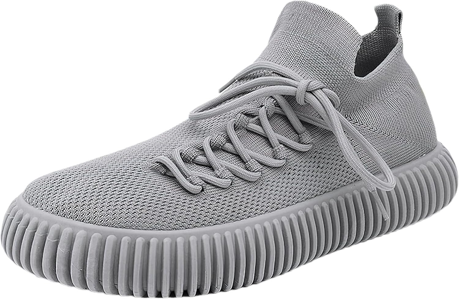 

Мужские уникальные кроссовки с боковой шнуровкой, дышащие модные спортивные обувь Jamron, серый