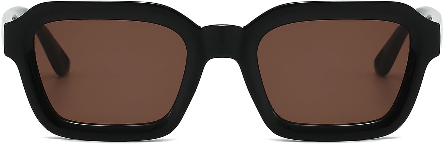 

Солнцезащитные очки YAMEIZE в стиле ретро, ​​квадратные, для мужчин и женщин, винтажные, шестиугольные, 90-е годы, с тонировкой, защита от ультрафиолета UV400, Black Brown