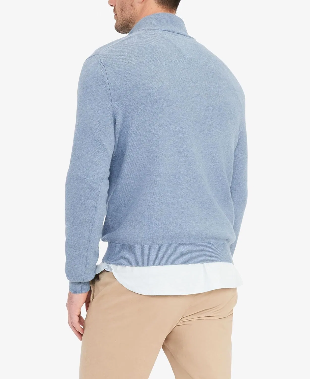 Свитшот Tommy Hilfiger Bill 1/4 Zip, синий — фото 2
