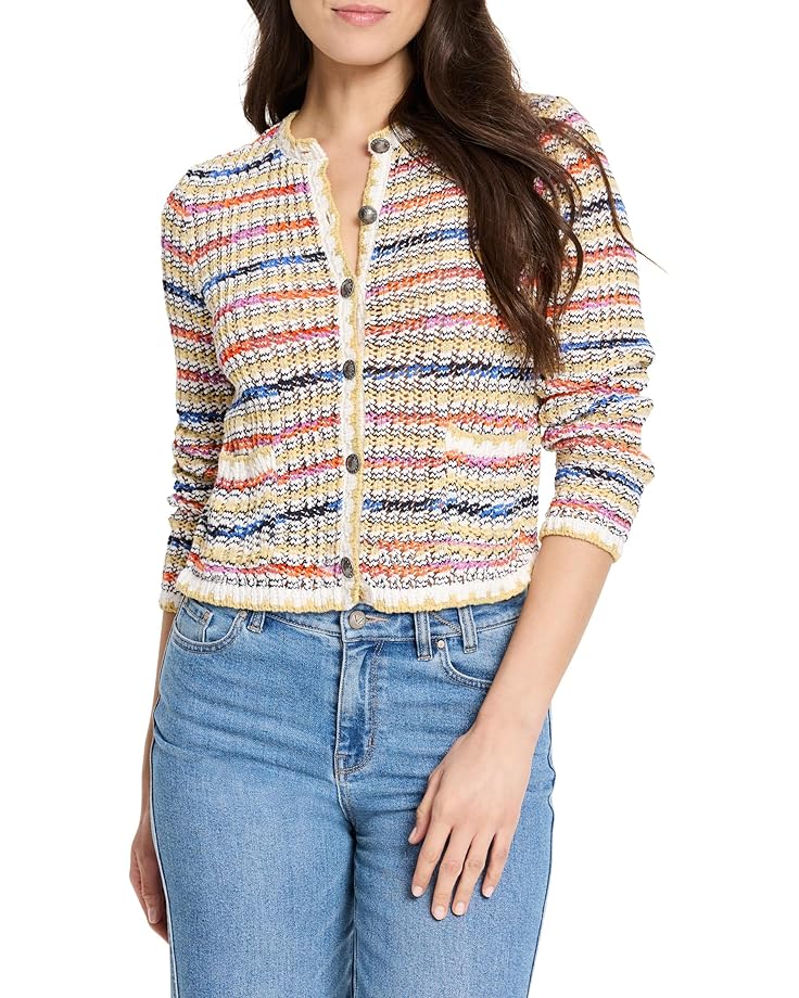 

Свитер NIC+ZOE Coastal Crochet Knit Jacket, цвет Neutral Multi