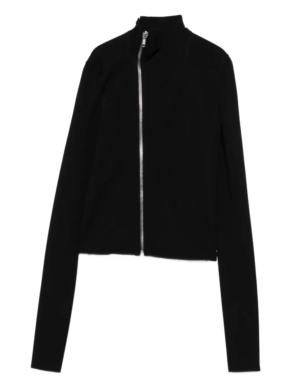 

Укороченная куртка на молнии спереди Rick Owens Lilies, черный