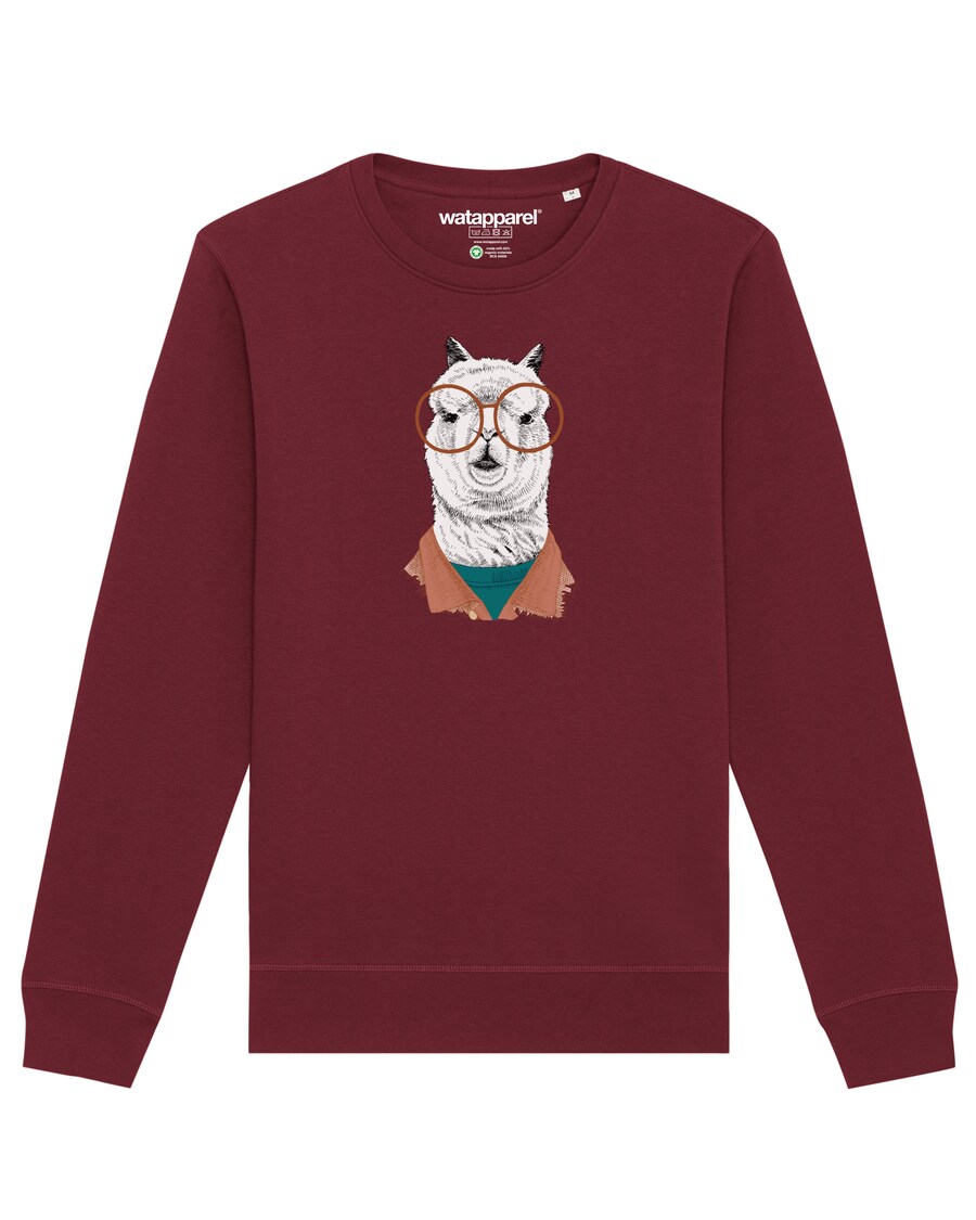 

Свитер Watapparel Sweatshirt Lama, бордовый