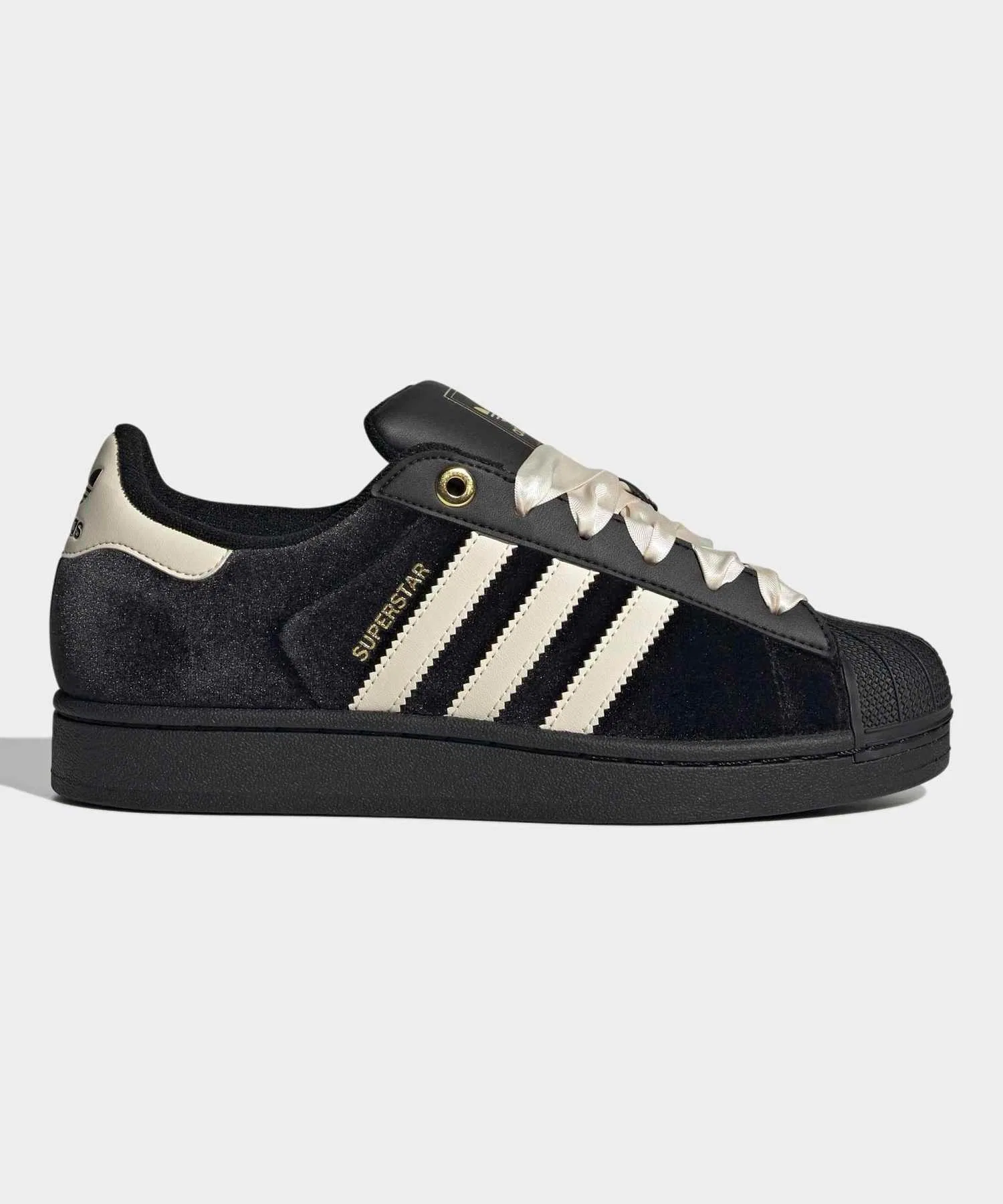 Мужские/женские кроссовки Superstar II adidas чёрные