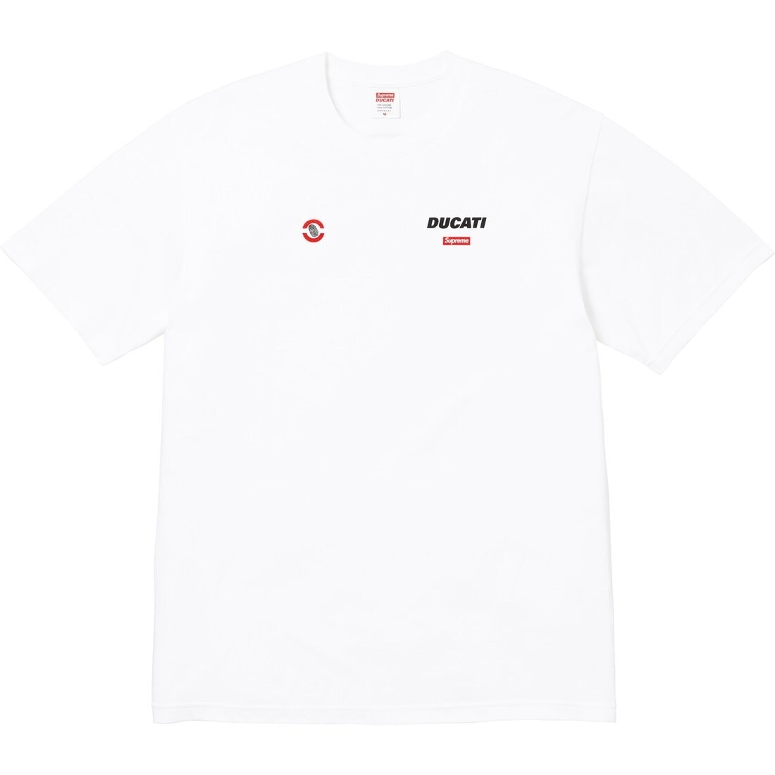 Футболка X DUCATI SS24 WEEK16 LOGO TEE — футболка унисекс, стандартного кроя, с коротким рукавом и принтом логотипа сзади Supreme, белый — фото 4