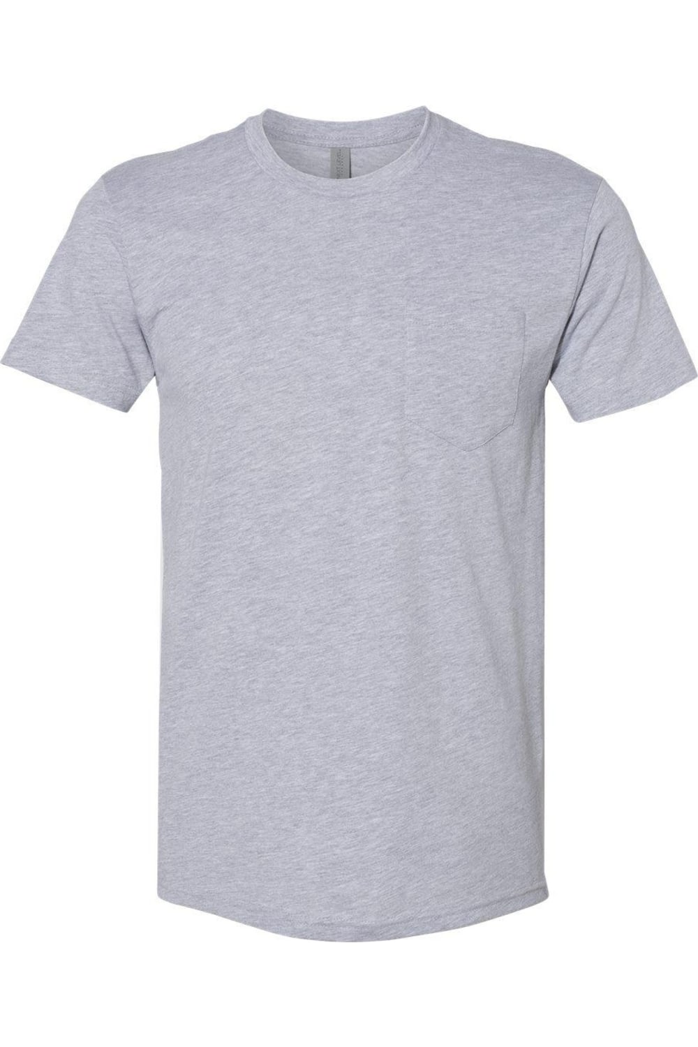 

Футболка унисекс из хлопка Next Level с карманом, цвет heather grey