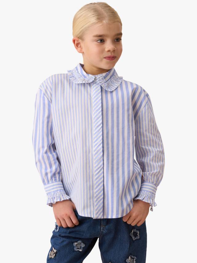 

Детская полосатая футболка Angel & Rocket, Blue