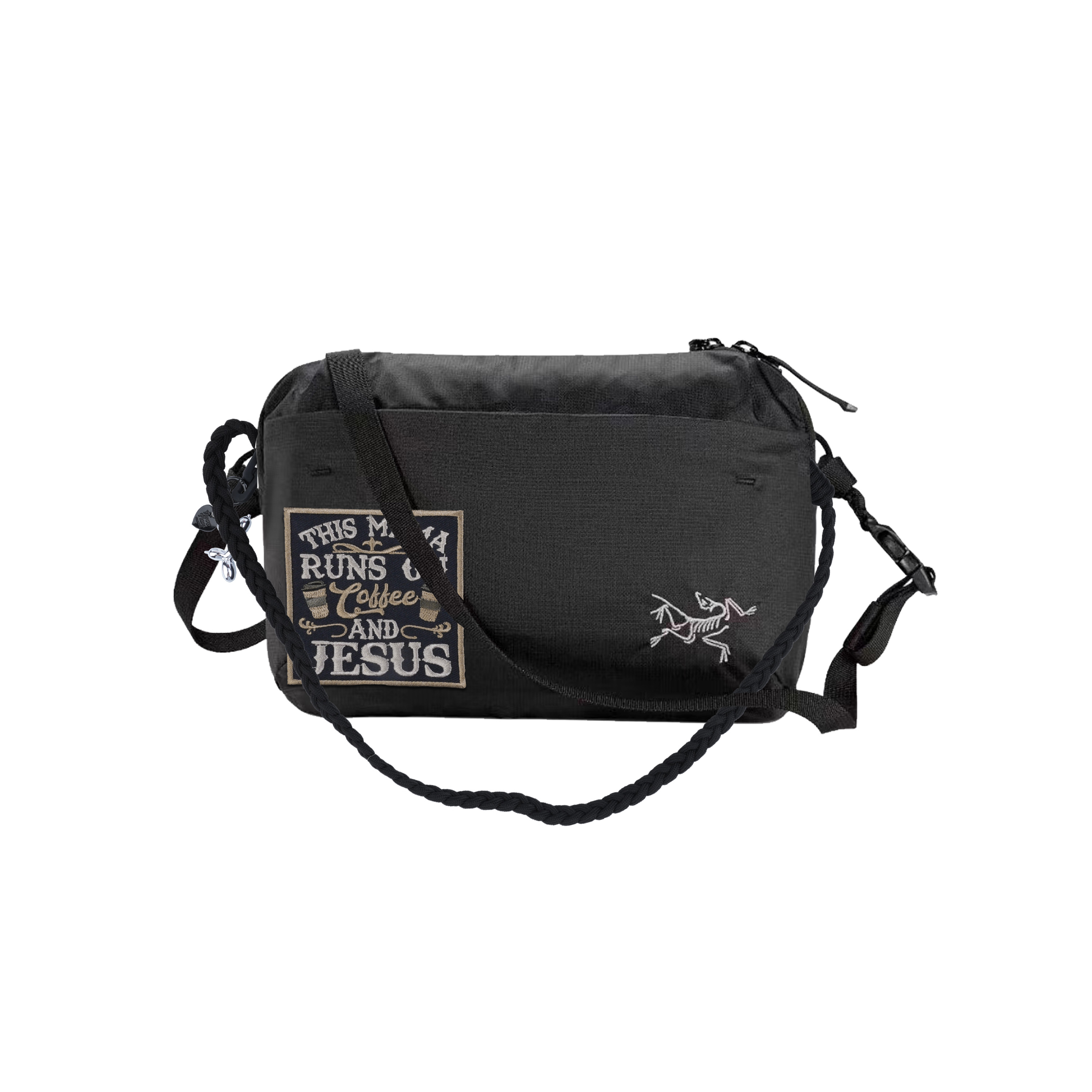 

Arcteryx Нейлоновая поясная сумка унисекс черная, Tide Power Generation