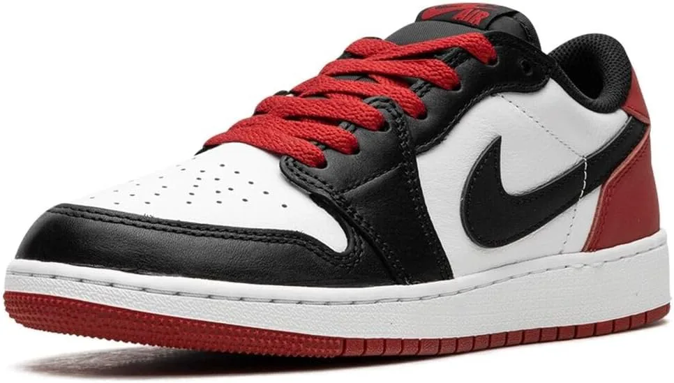 Детские кроссовки Nike Air Jordan 1 Low, белый/черный/красный — фото 2