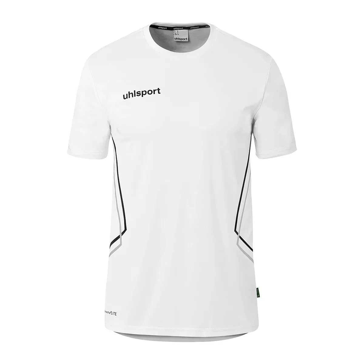 Футболка тренировочная, Polyester, Uhlsport, белый/серый камень/черный