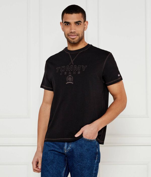 

Футболка мужская Tommy Jeans из органического хлопка с принтом, черный
