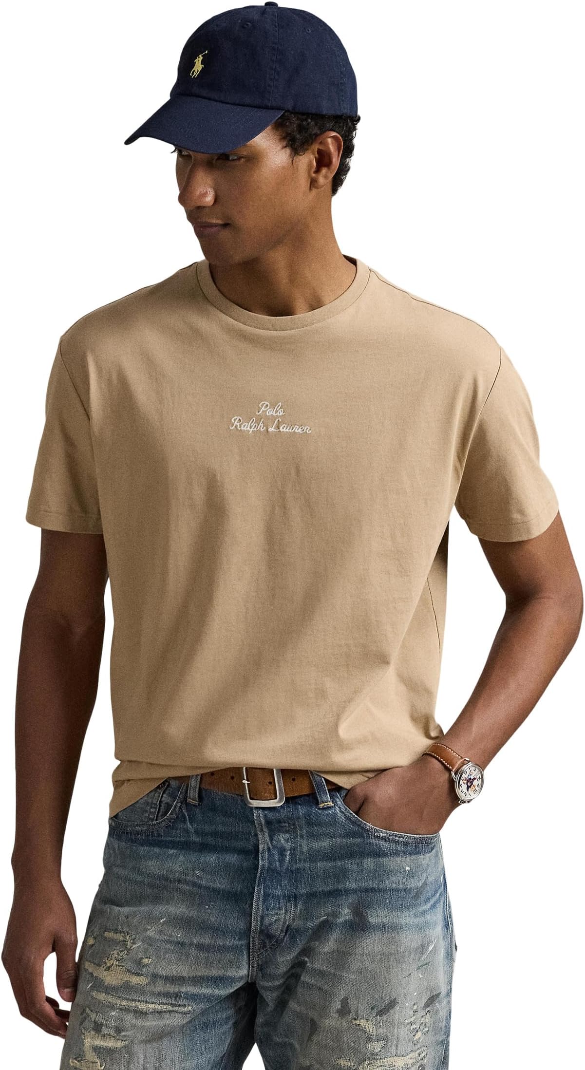 

Футболка Polo Ralph Lauren Classic Fit Logo Jersey T-Shirt, цвет Vintage Khaki