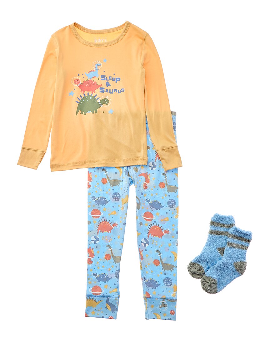 

Пижамный комплект Only Boys из 2 предметов Snuggle Up Snug Fit, желтый