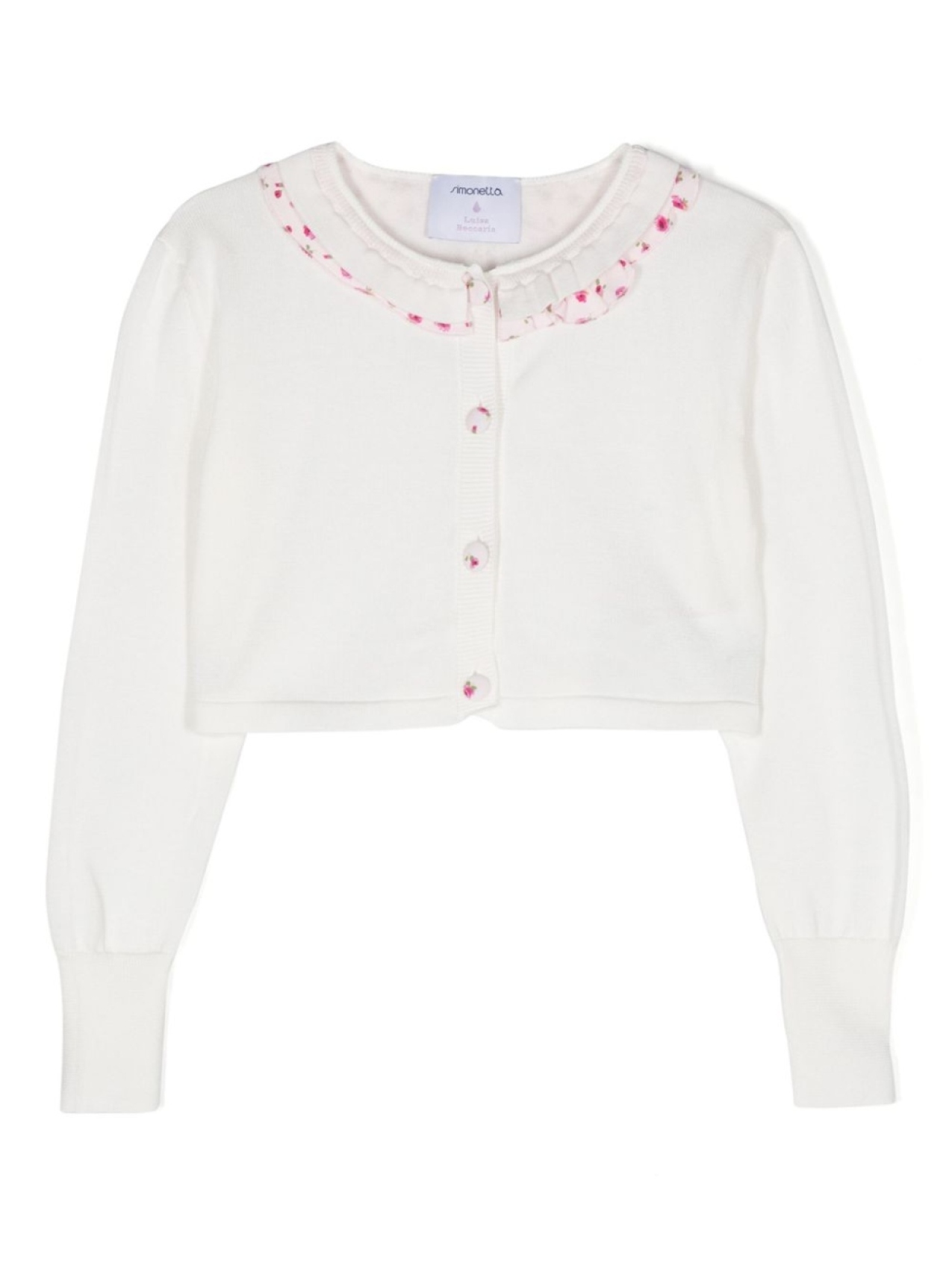 

Simonetta вязаный кардиган, белый