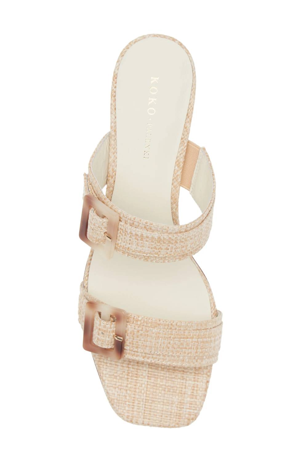 Women's Resort Slide Sandal In Natural Raffia Koko + Palenki, Natural Raffia — фото 2