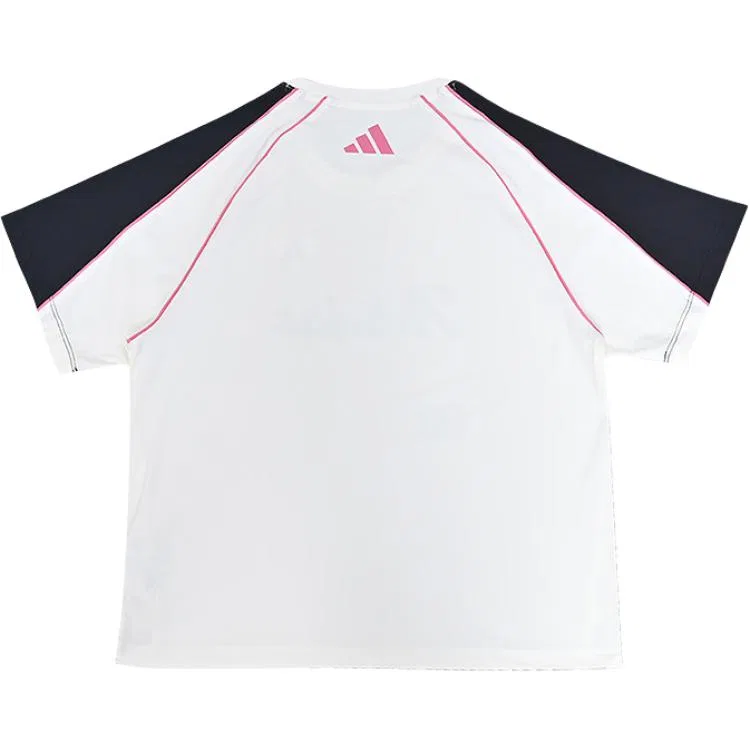 Детская футболка с круглым вырезом Adidas, White/Black — фото 3
