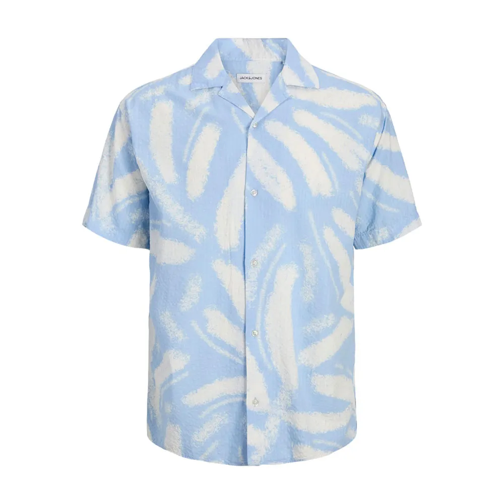 

Рубашка с коротким рукавом Jack & Jones Alberto Seersucker Resort, синий