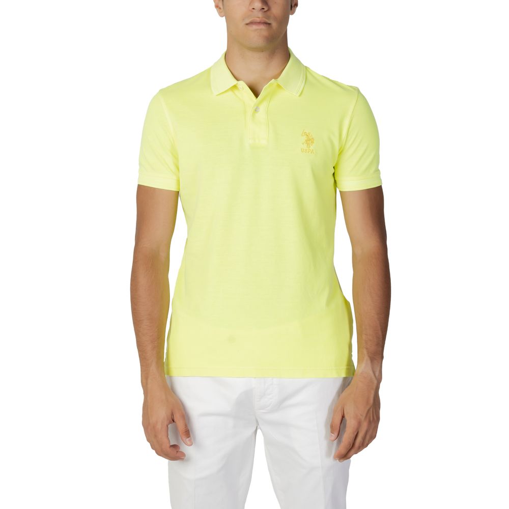 

Желтая хлопковая рубашка-поло U.S. Polo Assn.