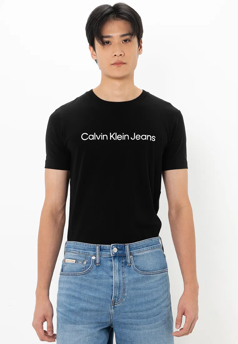 Футболка с логотипом, Calvin Klein Jeans, черный