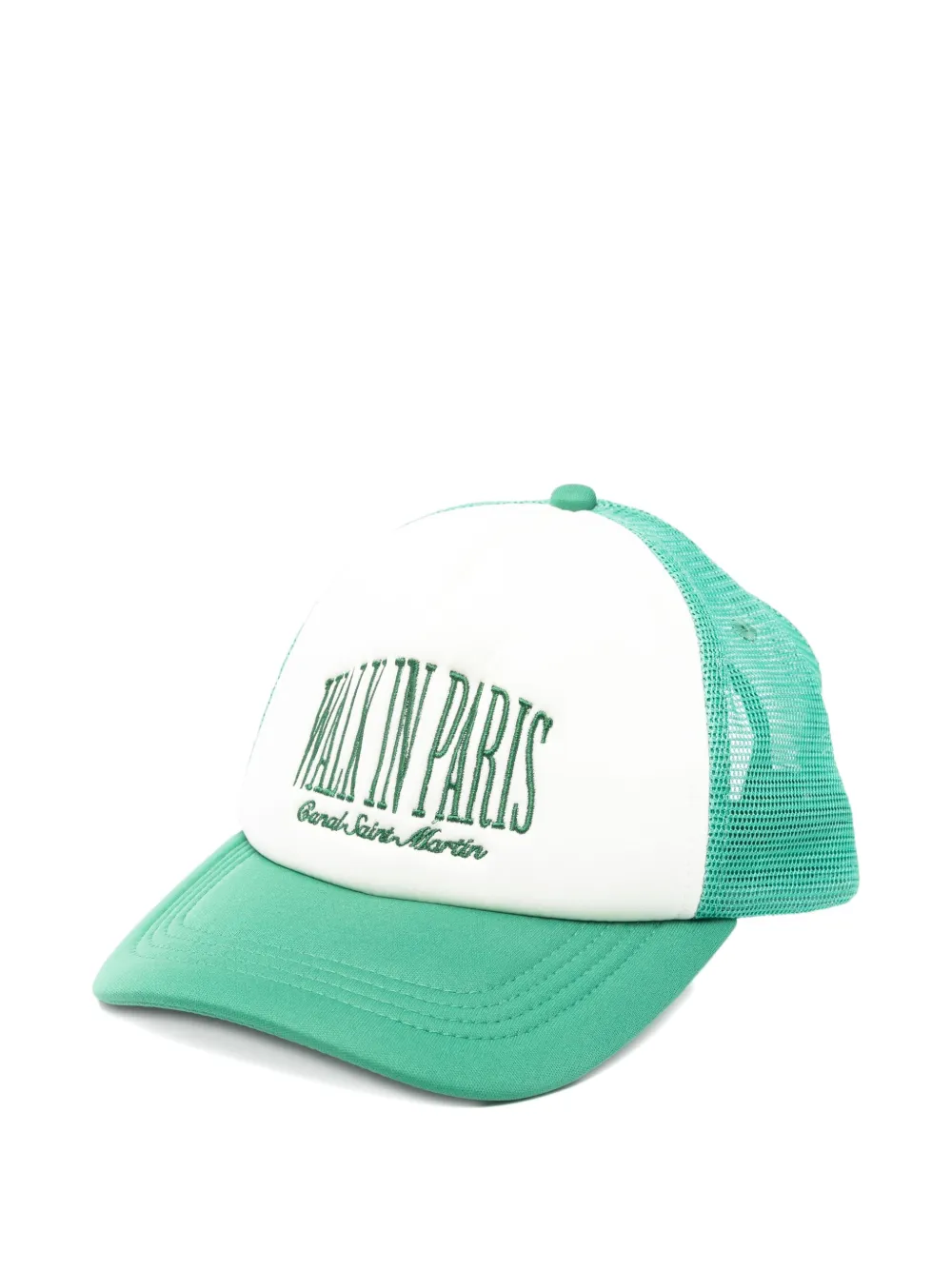 

Бейсболка-тракер с вышитым логотипом Walk In Paris, зеленый