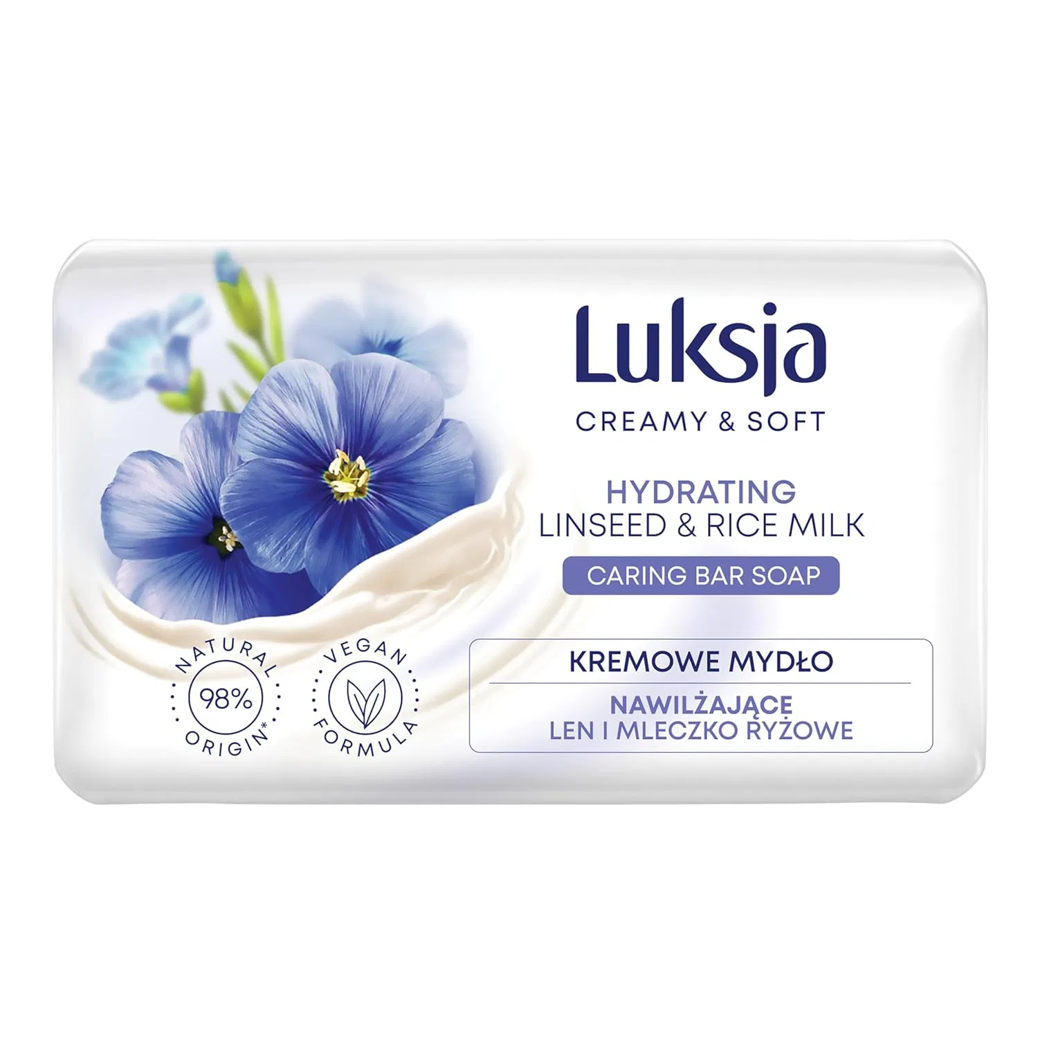Крем-мыло с экстрактом льна и рисовым молочком от SARANTIS Luksja — фото 3