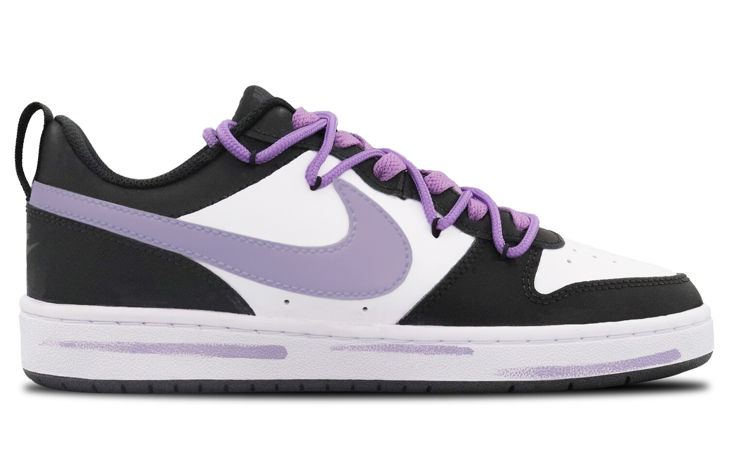 

Кроссовки Nike Court Borough Skateboarding Shoes Women's Low-top Black/purple, черный