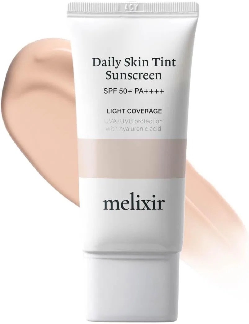 Солнцезащитный крем для лица Melixir Daily Skin Tint SPF 50, 21 Light Rosy, 50 мл