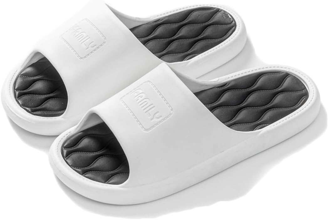 

Унисекс шлепанцы Rojeam с противоскользящей подошвой, быстро сохнущие, для душа, дома, ванной, сада и бассейна, белый