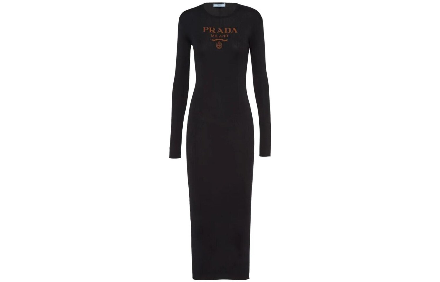 

Платье с длинными рукавами женское черное Prada