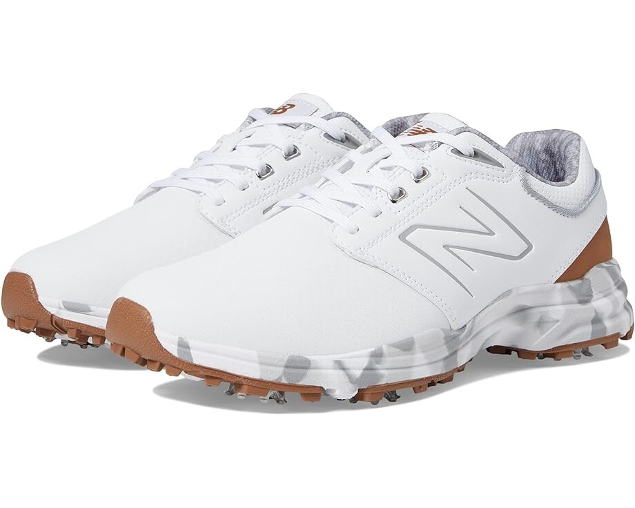 

Кроссовки New Balance Golf Brighton Golf Shoes, цвет White/Brown, Серый, Кроссовки New Balance Golf Brighton Golf Shoes, цвет White/Brown