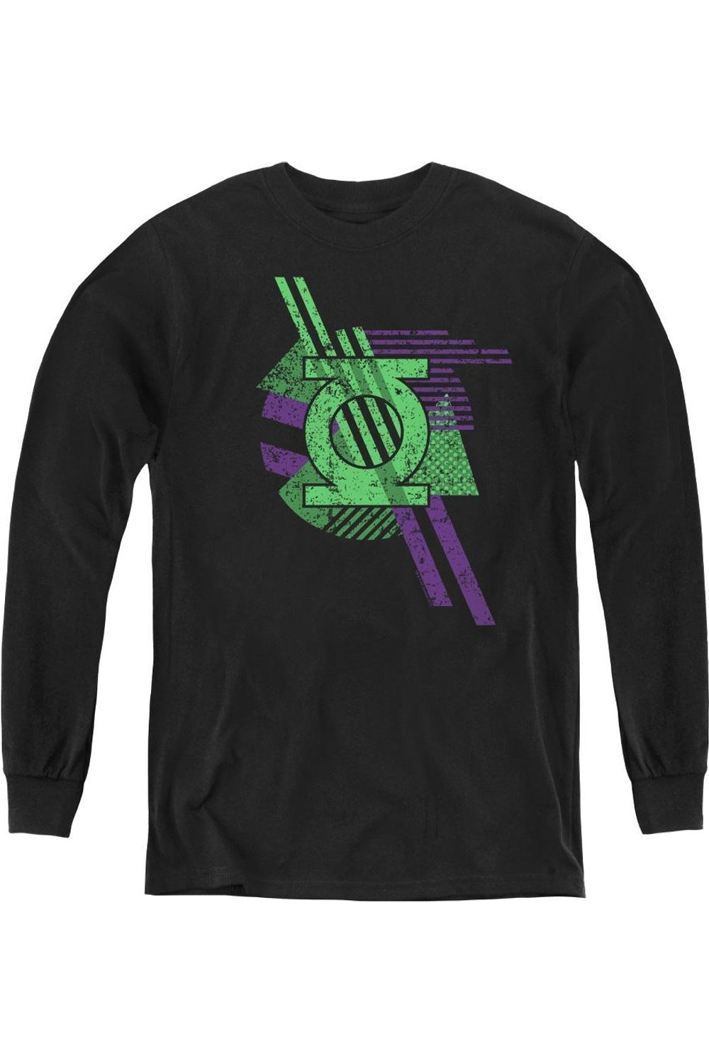 

Футболка с длинным рукавом для подростков DC Comics в форме фонарей Gildan, черный