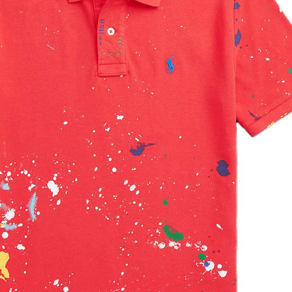 Футболка поло красная Polo Ralph Lauren — фото 4