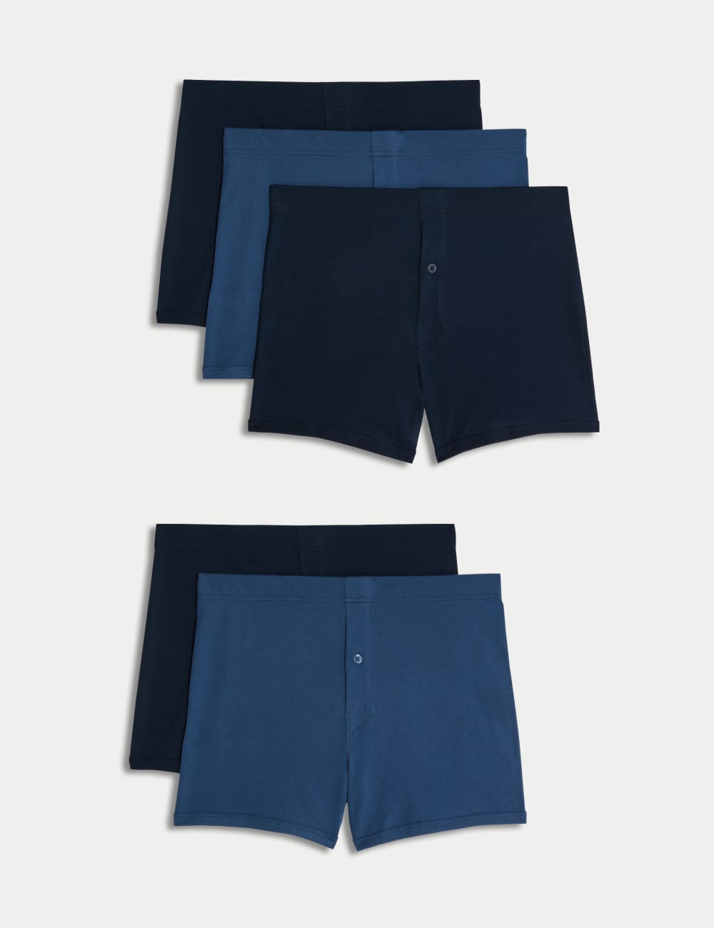 

5 упаковок хлопковых трусов Essential Marks & Spencer, синий