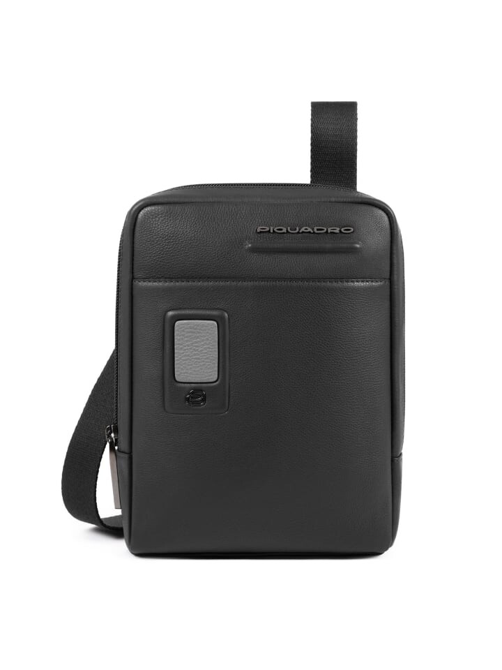 

Сумка через плечо Piquadro Leder 17 cm, черный