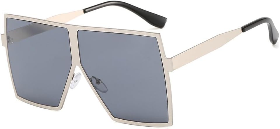 

Женские солнцезащитные очки большого размера, золотистые, в металлической оправе, коричневого цвета, винтажные, модные, с защитой от УФ-излучения UV400 (2027 год) MTZJH, 2