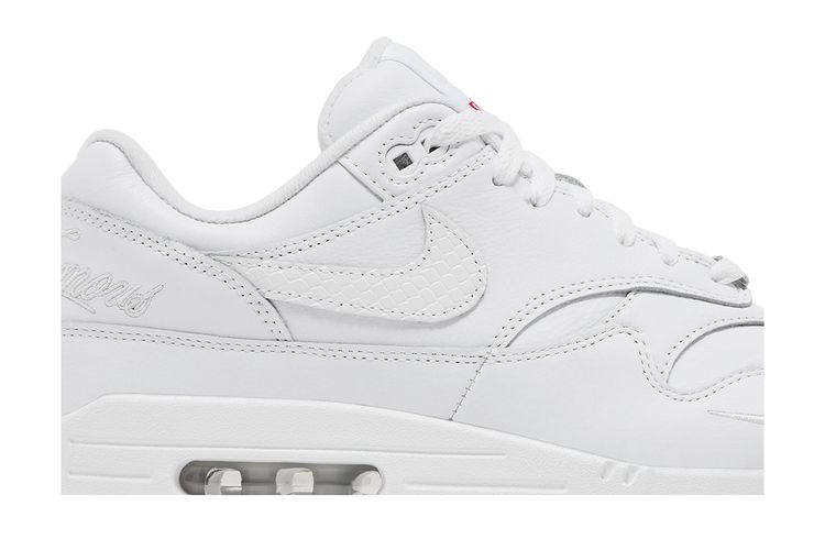 Кроссовки Supreme x Air Max 1 '87 SP 'Triple White', белый — фото 2
