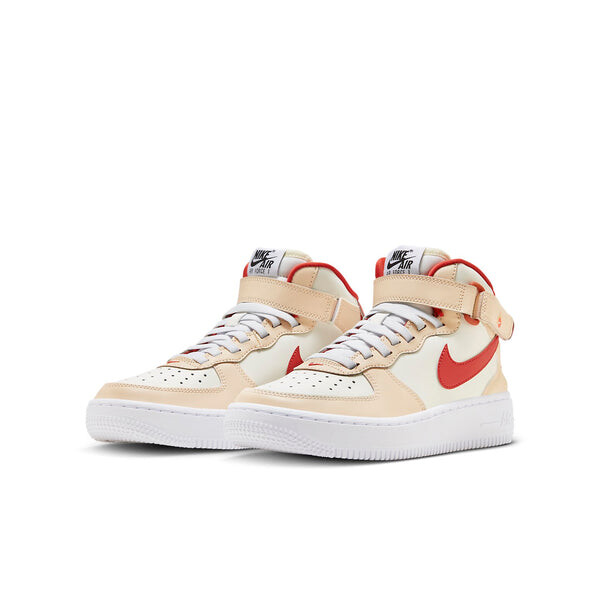 Кроссовки air force 1 mid Nike, бежевый — фото 2