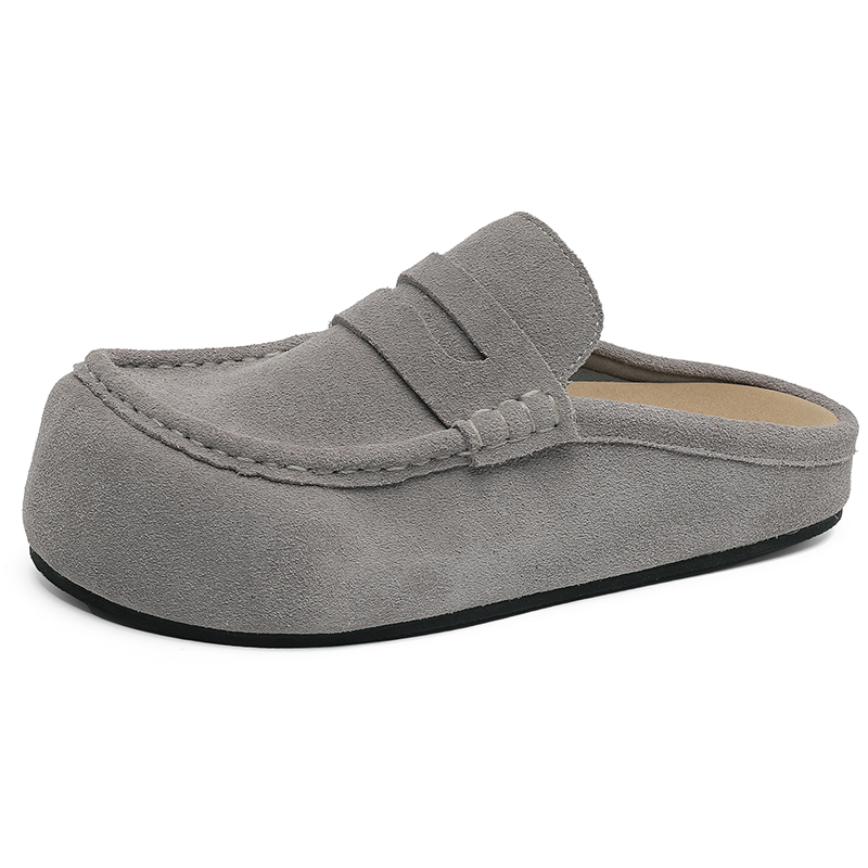 ZHENRAN Мужские тапочки с закрытым носком на резиновой подошве устойчивые к истиранию цвет хаки, цвет Khaki — фото 3