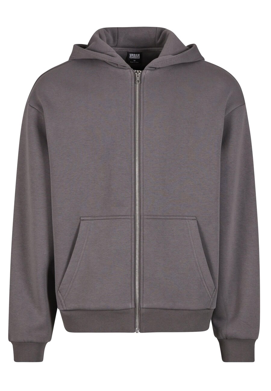 

Толстовка с капюшоном на молнии Urban Classics Zip-Up Hoodie, темно-серый