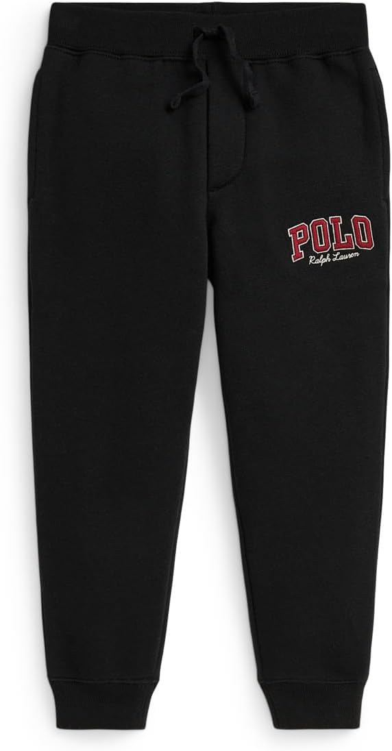 

Флисовые брюки-джоггеры с логотипом Polo Ralph Lauren Kids, Polo Black