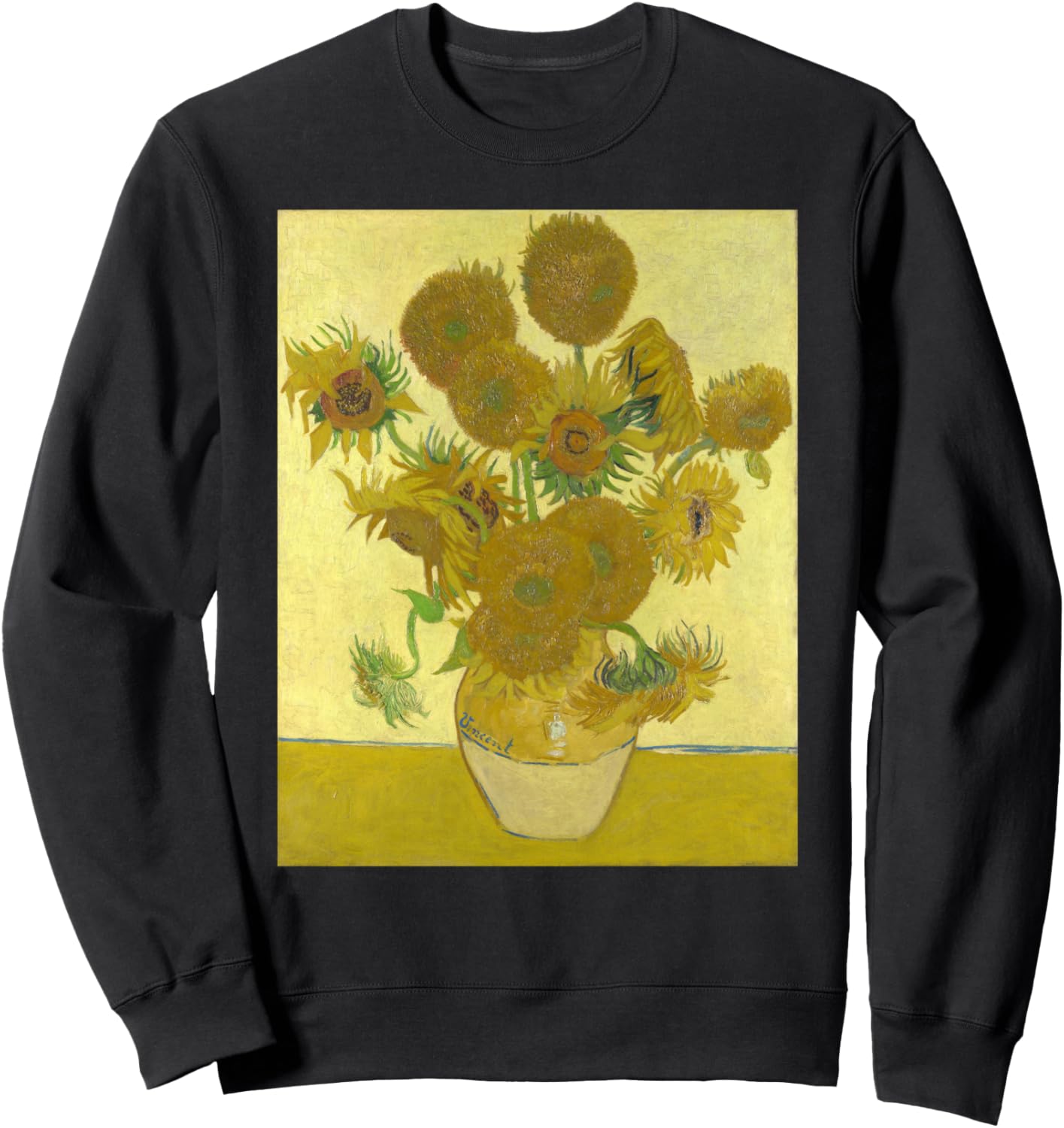 

Толстовка с изображением подсолнуха работы Винсента Ван Гога Famous Painting Starry Night By Vincent Van Gogh, черный