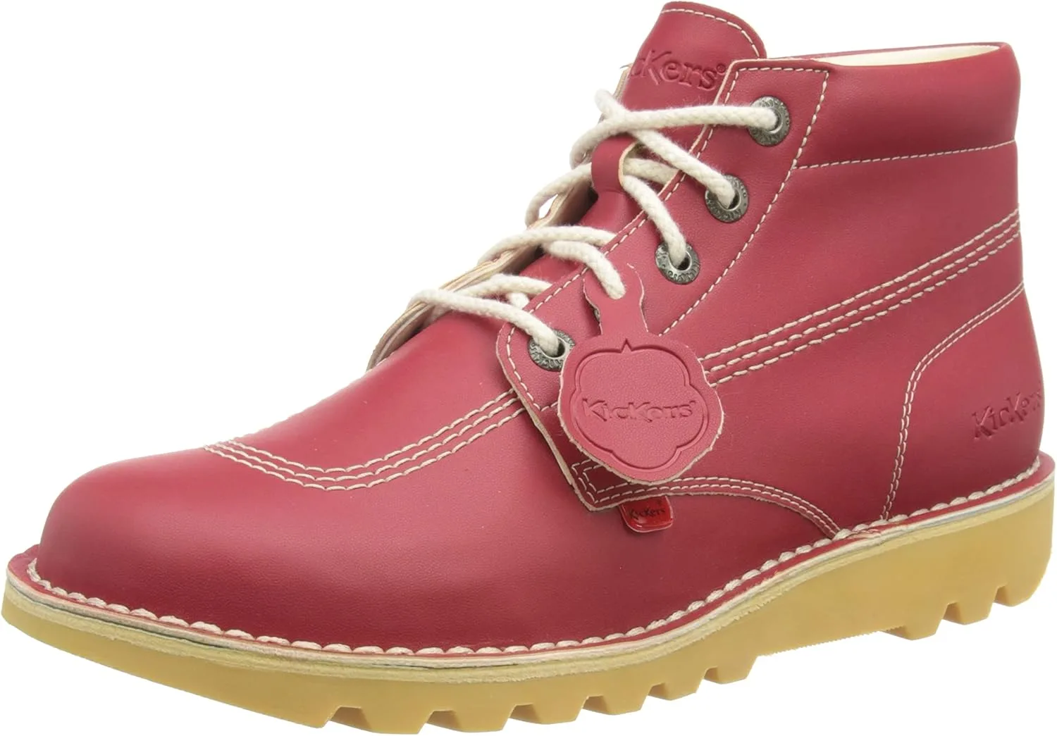 Ботинки Kickers Unisex Kick Hi Vegan Synt Au Blk Ankle Boots, красный
