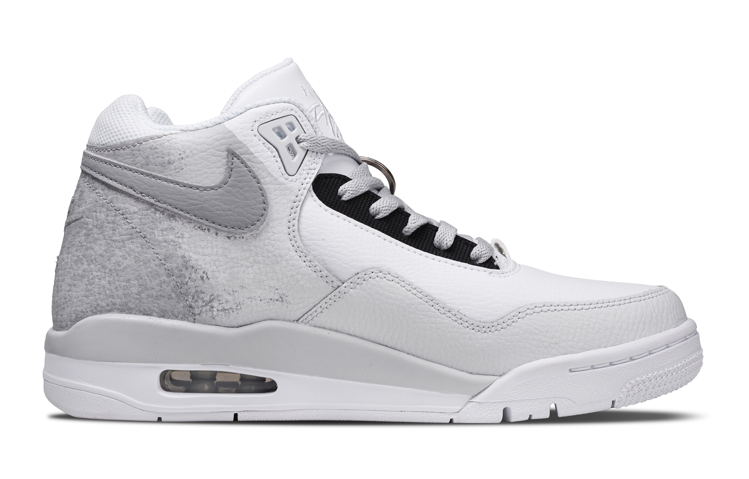 Nike Кроссовки Flight Legacy Silver Star Graffiti Coverage Impact Resistant Height Increasing Mid top Vintage Basketball Shoes — фото 3