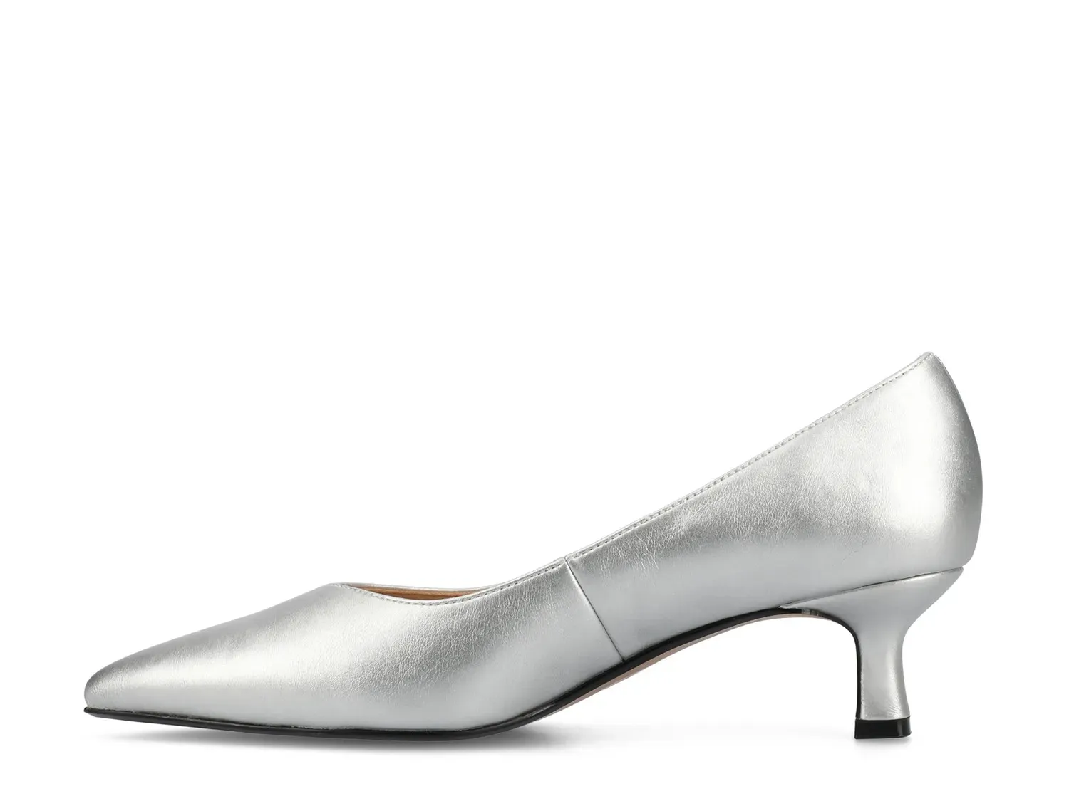 Journee Collection Туфли-лодочки Pammie Pump из коллекции Journee, серебристый металлик — фото 4