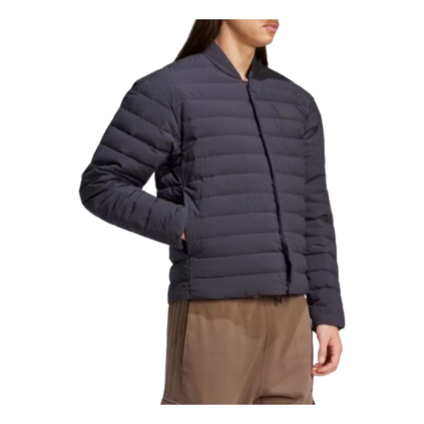 Пуховая куртка Adidas Helionic Light Down Jacket 'Black' — фото 2